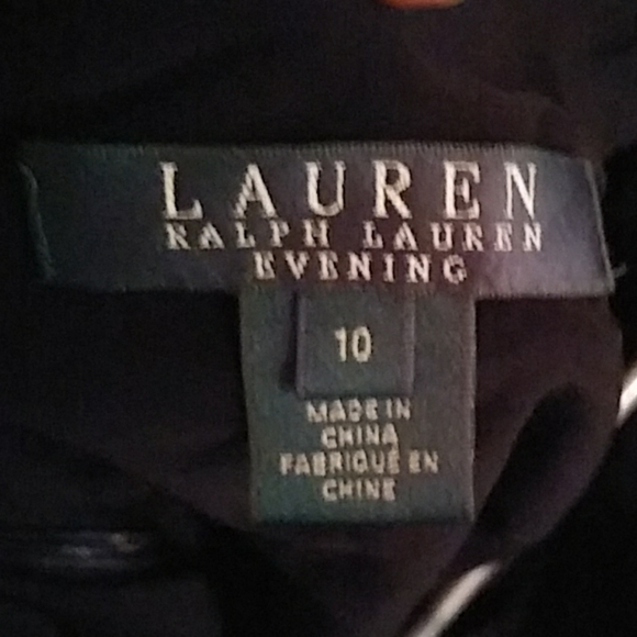 Ralph Lauren Black Sequined Jersey Dress - Picture 7 of 8